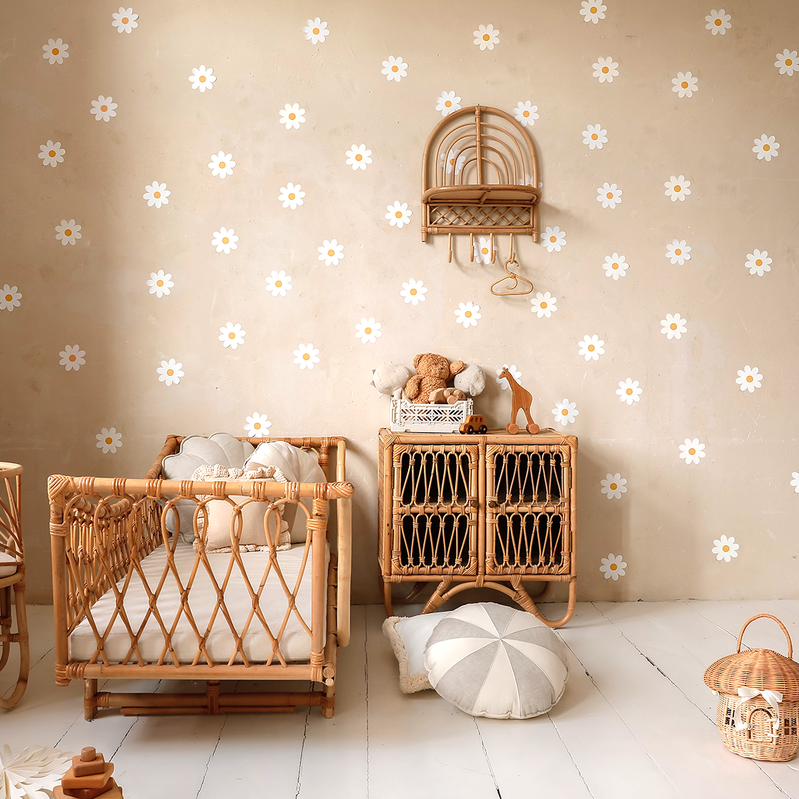 stickers muraux fleurs chambre enfant