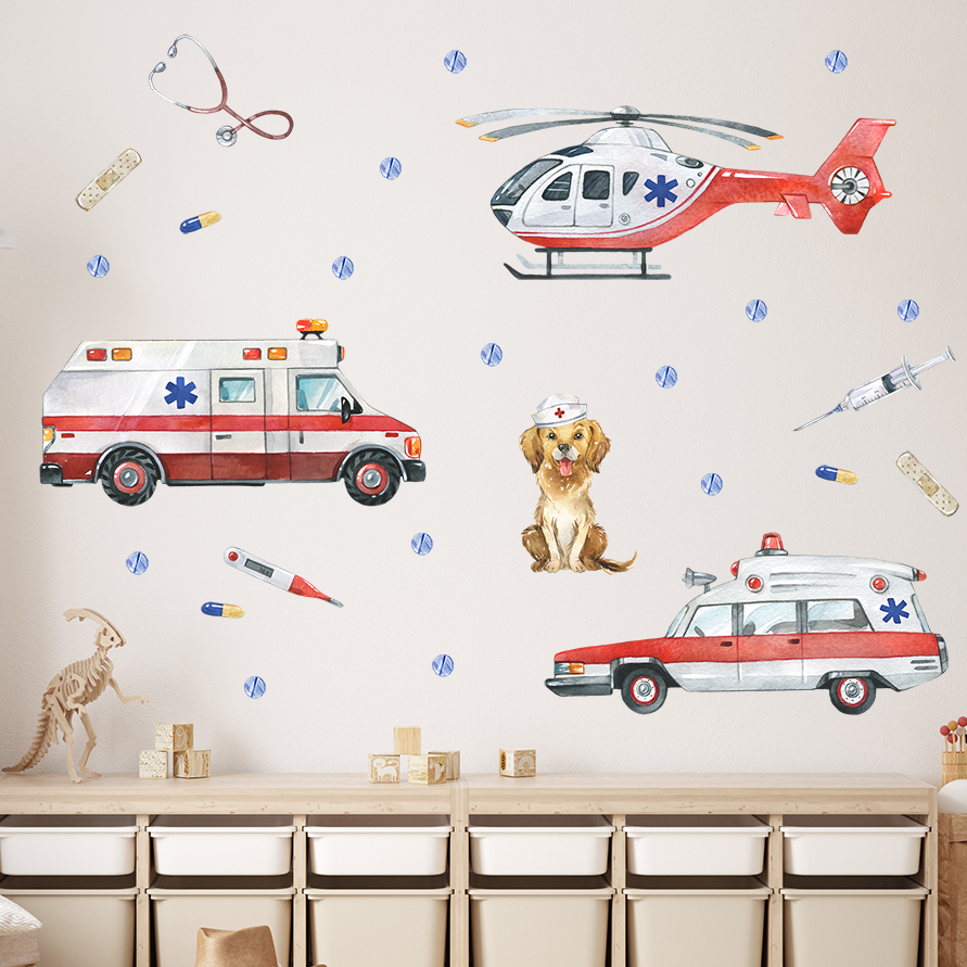 stickers médicaux enfant design moderne