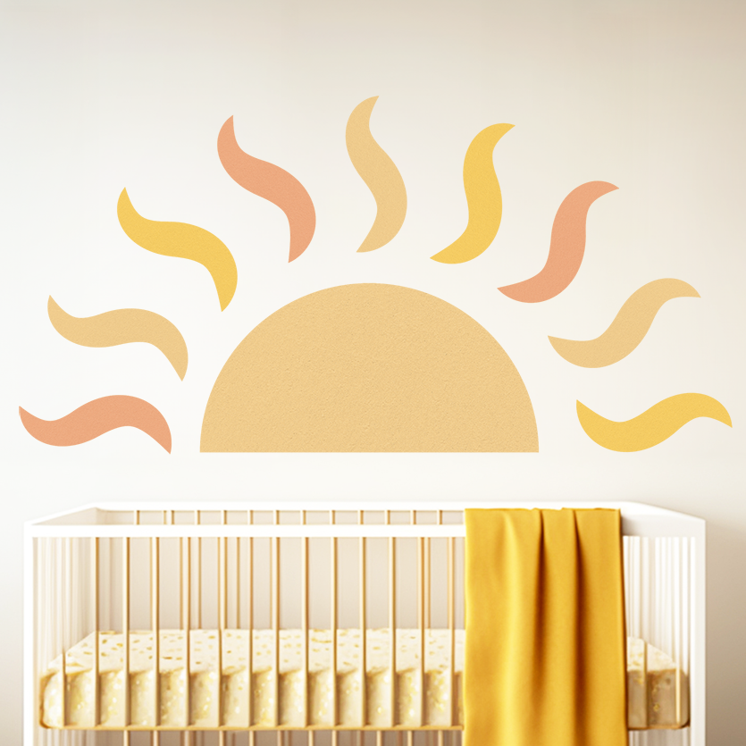 soleil mural style boheme enfant
