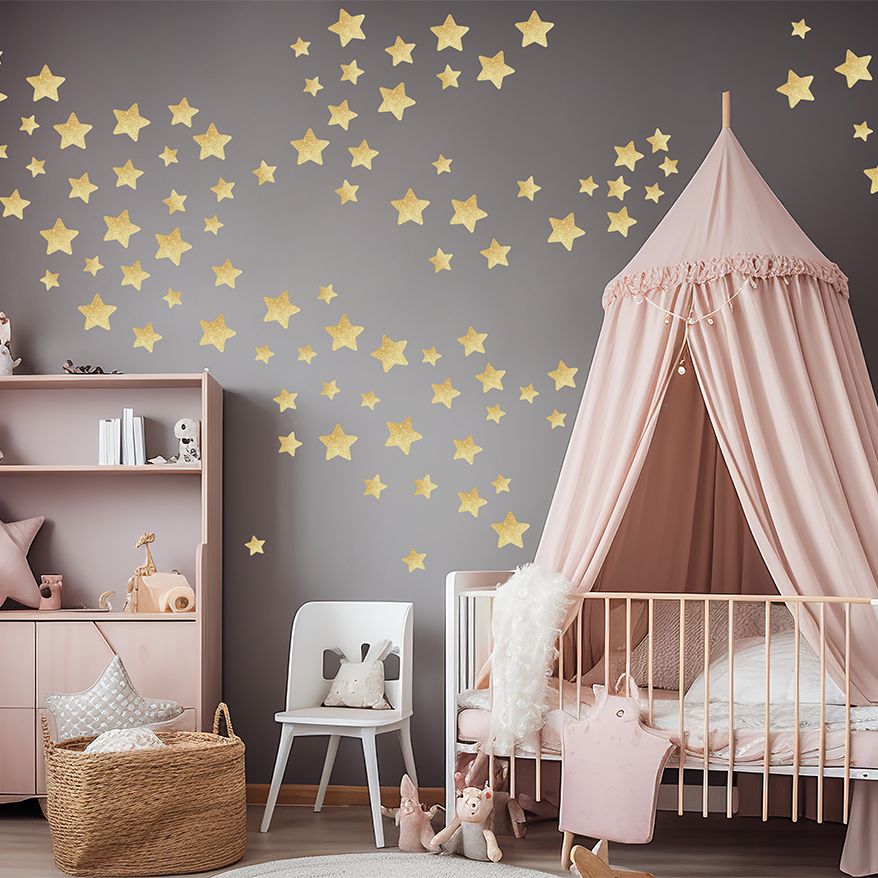 stickers etoiles boheme chambre fille