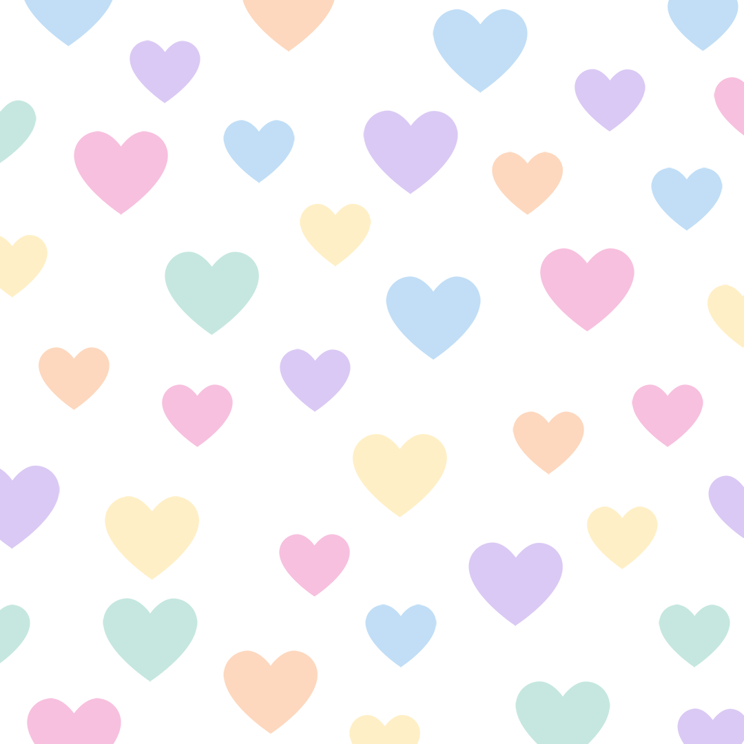 coeurs multicolores decoration murale enfant